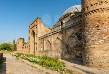 View of Madrasa Kuhna near Hisor Fortress in Tajikistan, Central Asia