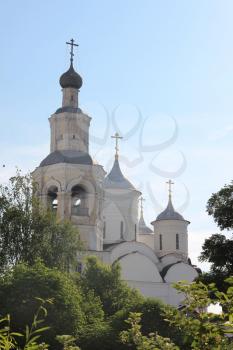 Bell tower of Spaso-Prilutsky Monastery in the Vologda city, Russia.