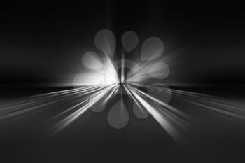 Diagonal black and white motion blast background