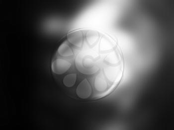 Black and white glowing planet illustration background hd