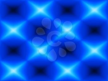 Diagonal blue blurred cubes abstraction background