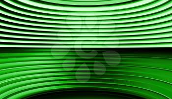Horizontal green curved panels illustration background hd