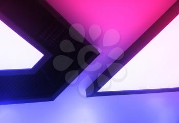 Pink and purple geometry object shapes background