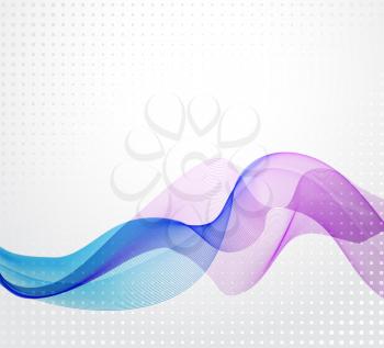 Abstract colorful vector background with transparent wave