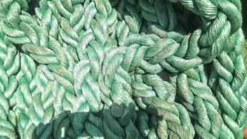 Port rope. Mooring rope. Rope for fastening ships and cargo.