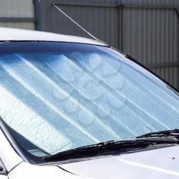 Sun Reflector windscreen. Protection of the car panel from direct sunlight
