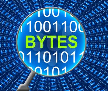 Computer Bytes Representing Web Net And Data