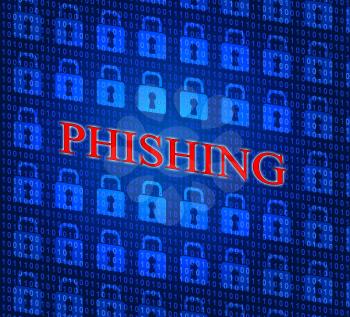 Phishing Hacked Representing Hacking Theft And Security