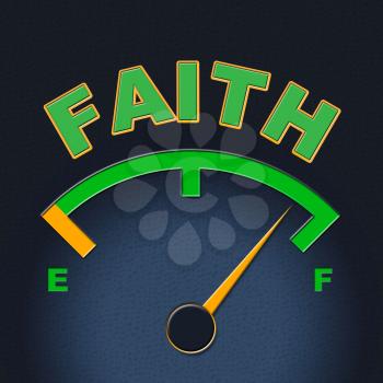 Faith Gauge Indicating Dial Faithful And Christian