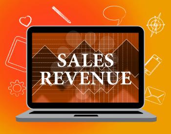 Sales Revenue Indicating Salary Offer And Promotional