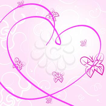 Background Copyspace Indicating Heart Shape And Template