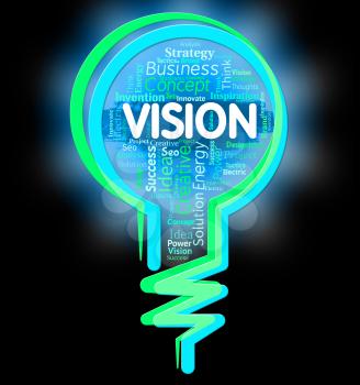 Vision Lightbulb Meaning Missions Target And Planning
