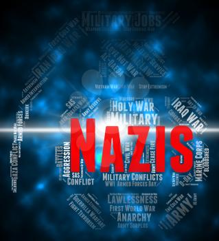 Nazis Word Indicating Far Right And Germany