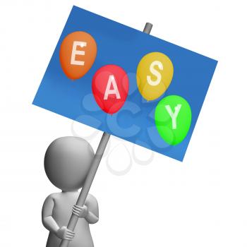 Sign Easy Balloons Showing Simple Promos and Convenient Buying Options