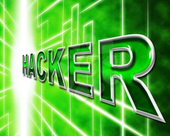 Hacker Computer Meaning Attack Malware And Connection