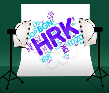 Hrk Currency Showing Worldwide Trading And Coin