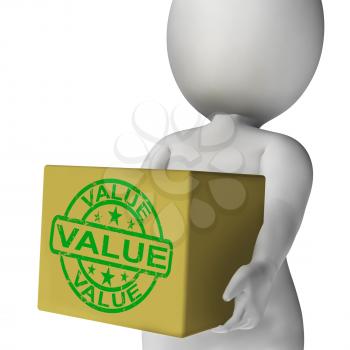 Value Box Meaning Quality And Worth Of Goods