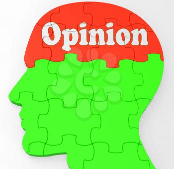 Opinion Mind Showing Feedback Surveying And Popularity