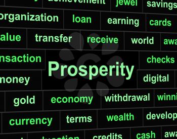Rich Prosperity Meaning Wealth Treasure And Saving