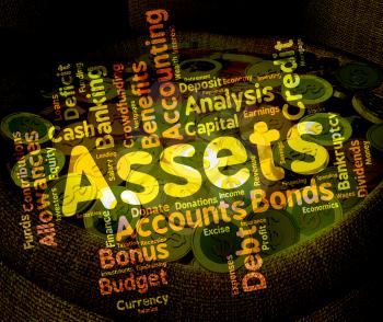 Assets Words Showing Estate Owned And Effects 