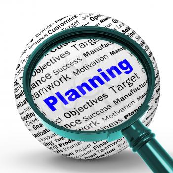 Planning Magnifier Definition Meaning Mission Planning Aspiration Or Objective