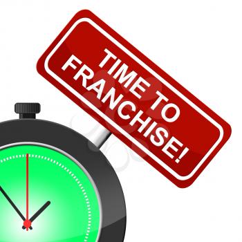 Time To Franchise Indicating Right Now And Franchised
