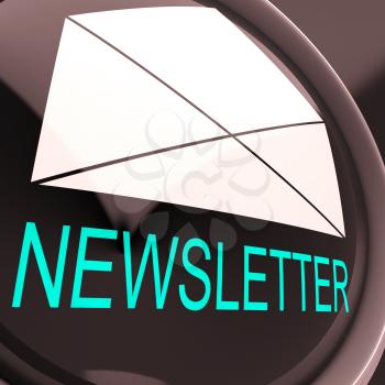 E-mail Newsletter Showing Letter Mailed Electronically Worldwide