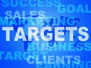 Targets Words Meaning Forecast Goals And Aiming