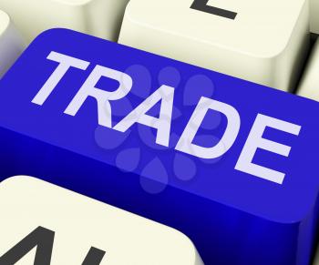 Trade Key Showing Online Buying And Selling