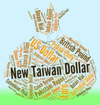New Taiwan Dollar Showing Foreign Currency And Twd 