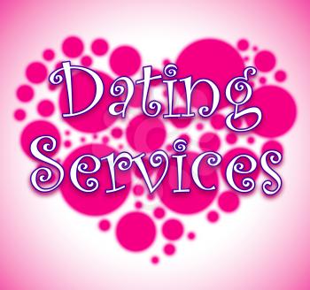 Dating Services Heart Circles Showing Web Site And Business