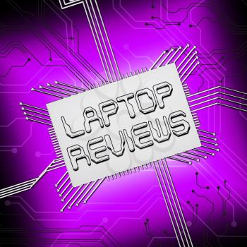 Laptop Reviews Cpu Shows Laptops Comparison 3d Illustration