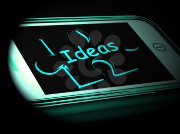 Ideas On Smartphone Shows Intelligence And Creativity 3d Rendering