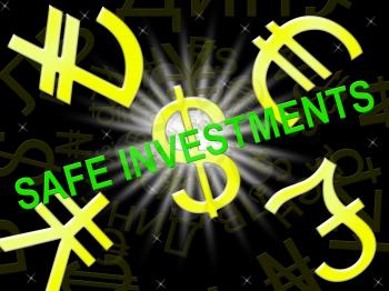 Safe Investments Symbols Means Low Risk 3d Illustration