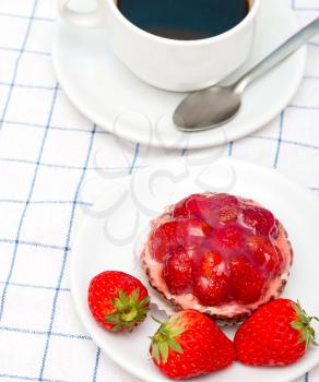 Coffee And Desert Meaning Strawberry Tart Pie And Strawberry Tart Pie