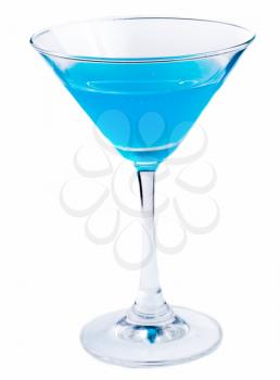 Cocktail Drink Showing Liquor Blue And Alcohol