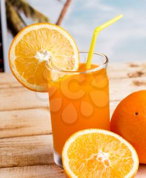 Healthy Orange Drink Indicating Freshly Squeezed Juice And Freshly Squeezed Juice