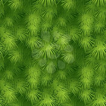 Christmas tree fir branch seamless background. Vector illustration EPS 10