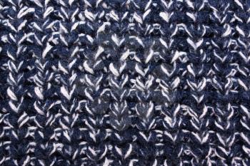  blue White knitted texture. Wool jersey background. English elastic pattern