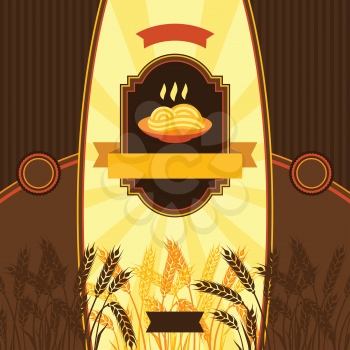 Package design for wheat pasta.