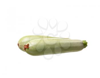 Fresh vegetable marrow. Isolated on white