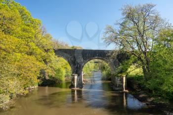 Road bridge over the river Torridge near Torrington in Devon