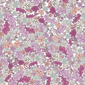 floral seamless pattern pastel pink