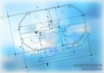 Construction Plan. Architectural background. Engineering drawing. Cover, background for labels for your design