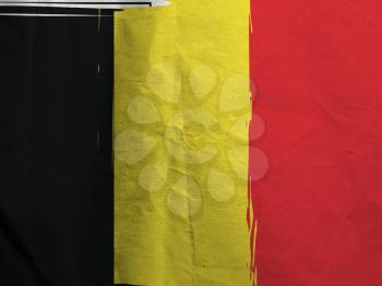 Grunge Belgium flag or banner