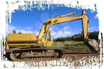 Royalty Free Photo of a Backhoe