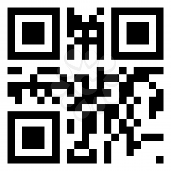 QR Code vector with buy and sell words.