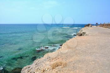 Beautiful view of Atlantic Ocean scenery from the Punta Jandia, the south west part of the Fuerteventura island.