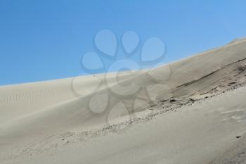 wind blowing across the desert nature landscape