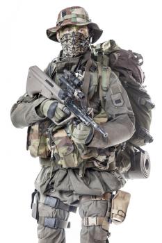 Jagdkommando soldier Austrian special forces equipped with Steyr assault rifle